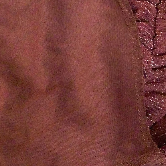 Siren Lily Small Shimmery Lined Maternity 3/4 Tie Sleeve Top, New With Tags. - Picture 3 of 7